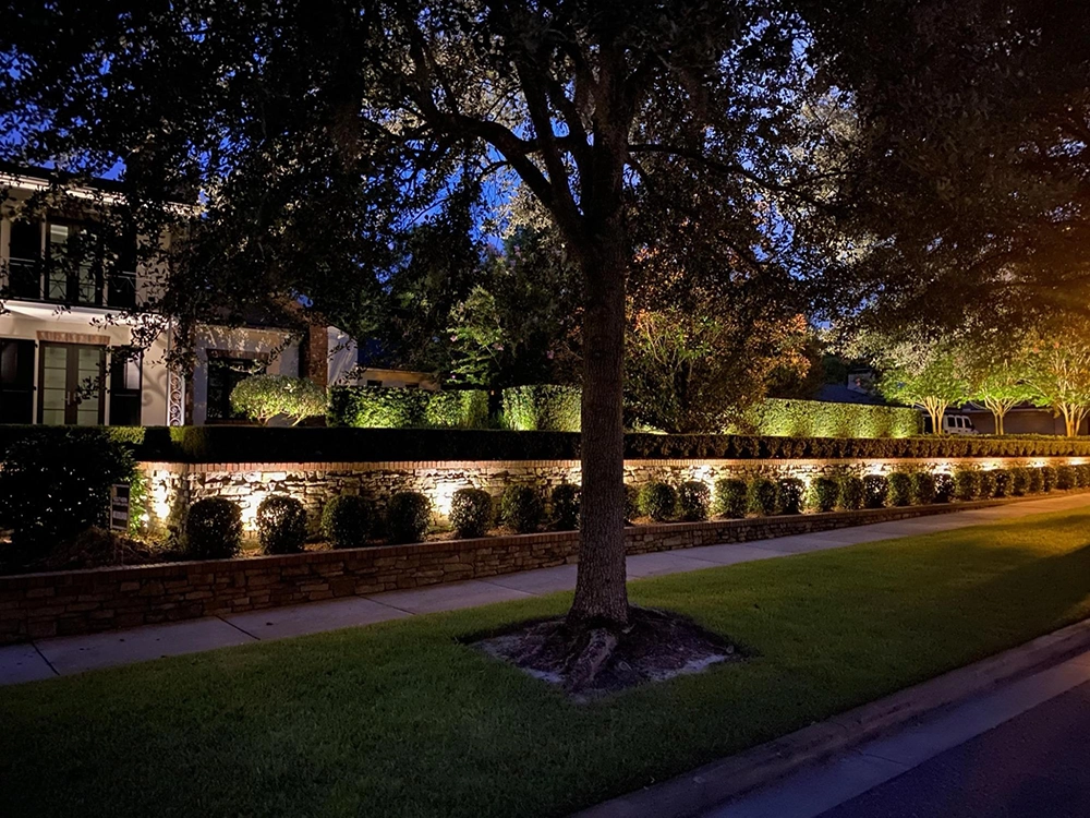 Install by Southern Outdoor Lighting in Winter Park is showing a silhouetting technique