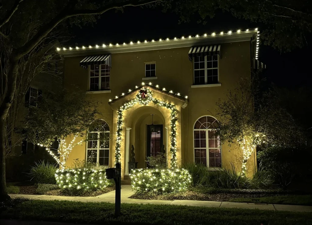 Gorgeous display of holiday lighting in Baldwin, FL